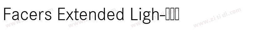 Facers Extended Ligh字体转换